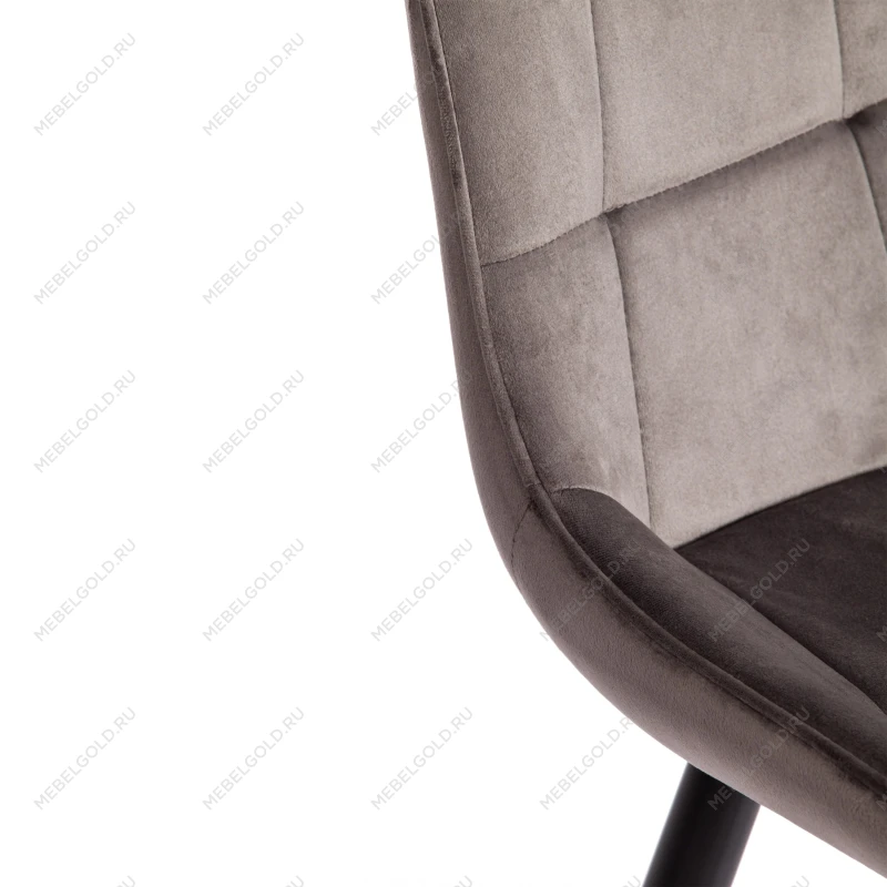 Стул ABRUZZO ( mod. 8060 ), металл/велюр, 54 х 62 х 83 см, светло-серый (HLR 24)/черный | изображение 7