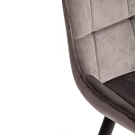 Стул ABRUZZO ( mod. 8060 ), металл/велюр, 54 х 62 х 83 см, светло-серый (HLR 24)/черный | изображение 7