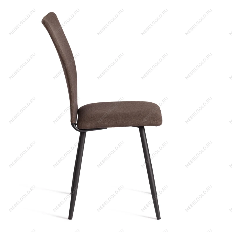 Стул обеденный La Rousse, NEW, ткань рогожка, коричневый/черный, 3М7-147, 45x55x93 см | изображение 1