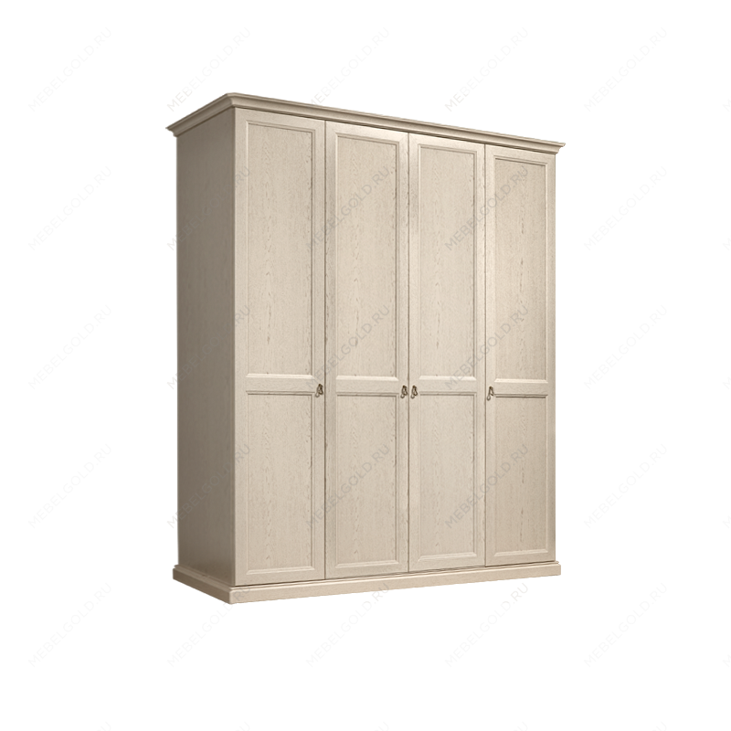 Шкаф 4-х дв. (без зеркал) для платья и белья Венеция дуб седан ВНШ2/4