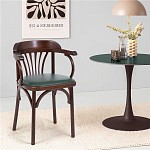 Стул Михаэль мягкий (темный тон, экокожа зеленая) | изображение 1