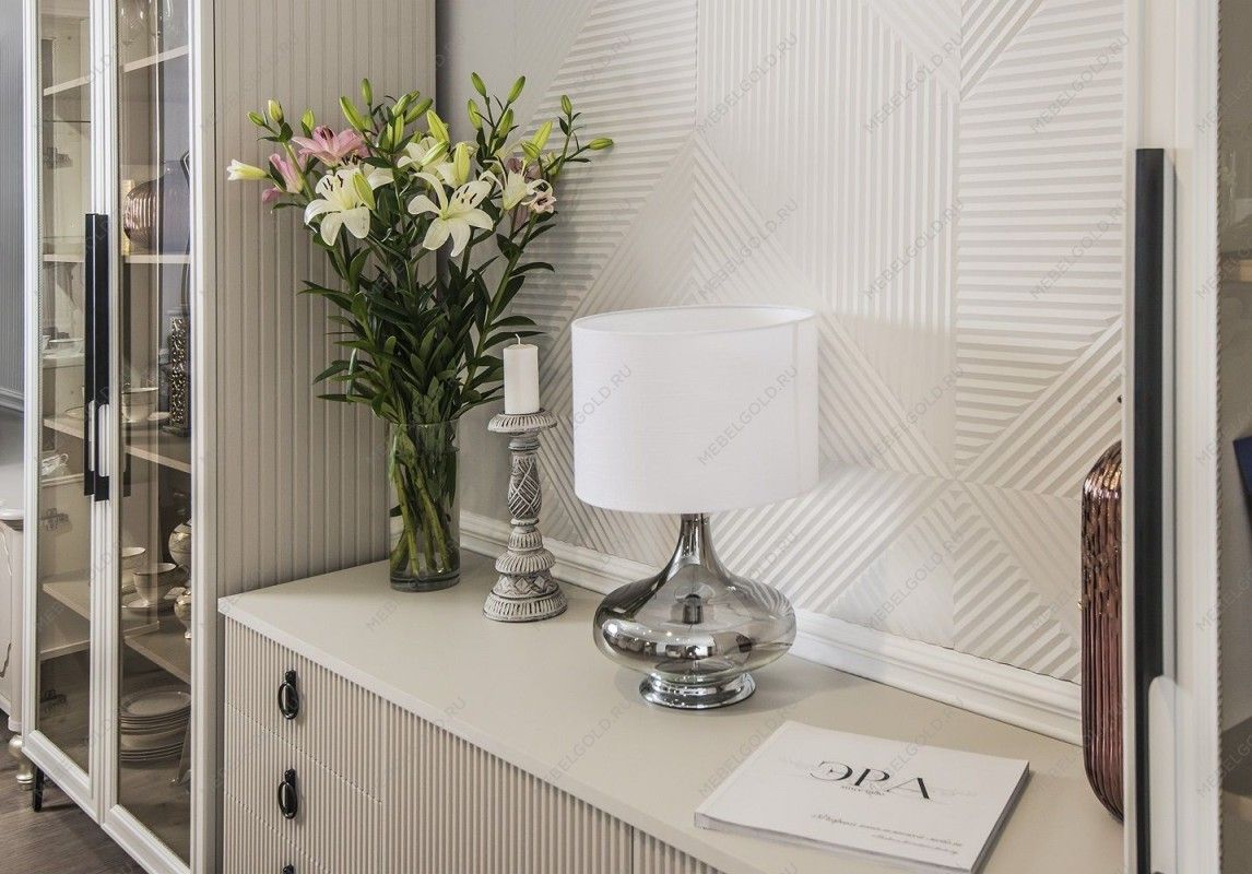 Витрина Стелла 2-ств светло серый камень | изображение 9