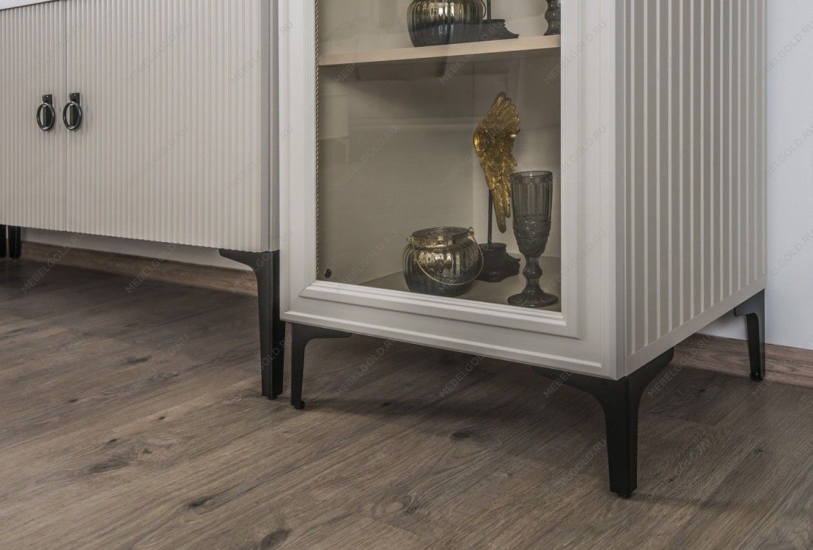 Витрина Стелла 1-ств светло серый камень | изображение 11