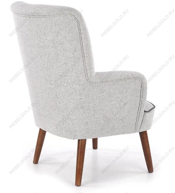Кресло Halmar BISHOP (светло-серый/орех) | изображение 4