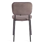 Стул CAROL (mod. UC06), металл, вельвет, 45 х 56 х 82 см, Light grey (светло-серый) HLR24 / черный | изображение 3