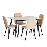 Стул обеденный Asti, TREND, экокожа, бежевая, 47х54х86 см | изображение 9