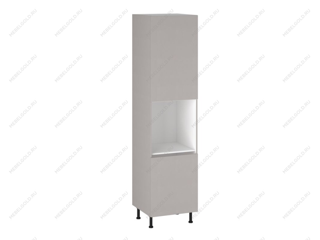 Шкаф-пенал 960 ПГ-60 бока МДФ, Виста (600*586*2456) Экокожа Бежевый, 26489