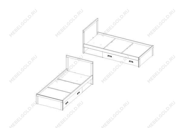 Кровать Дизель 90/D1 | изображение 1