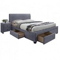 Кровать Halmar MODENA 3 (серый) 160/200