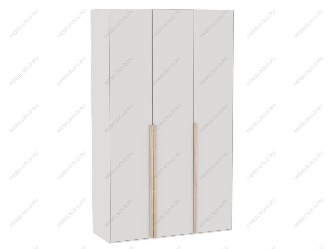 Шкаф 3-дверный с глухими дверями, Аврора (1362*522*2304) Дуб Мария/Кашемир