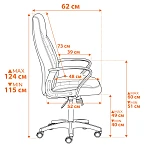 Кресло INTER (24), кож/зам/ткань, черный/серый, 36-6/207/TW-12/TW-11 | изображение 14