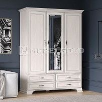 Шкаф 3-створчатый Тиффани 3D4S вудлайн кремовый