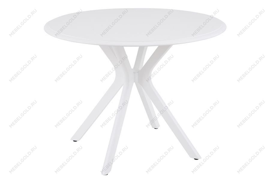 Стол Пекин не раздвижной (1000*1000/цвет столешницы Белый/цвет ножек Белый) | изображение 1