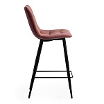Стул полубарный CHILLY (mod. 7095пб) коралловый barkhat 15/черный | изображение 1