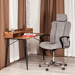 Кресло OXFORD хром, флок, серый, 29 | изображение 11