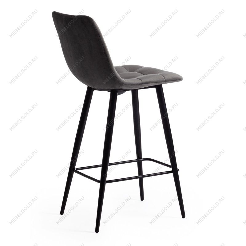 Стул полубарный CHILLY (mod. 7095пб) серый barkhat 26/черный | изображение 2