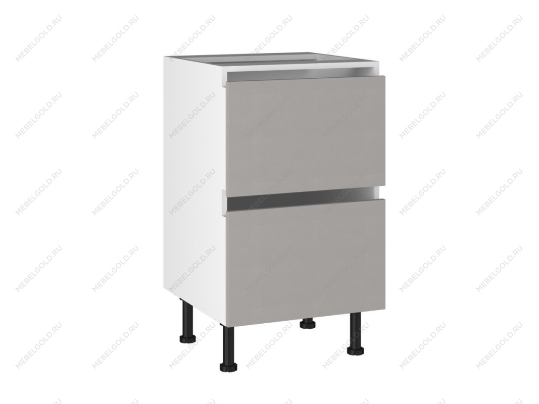 Стол с ящиками СЯ-(2)-50, Виста (500*523*870) Экокожа Бежевый, 26412