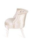 Кресло Бархат (эмаль белая/30 - бежевый) | изображение 1