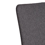 Стул обеденный La Rousse (2 шт. в упаковке), NEW, ткань рогожка, тёмно-серый, F68, 45х55х93 см | изображение 7