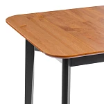 Стол Соната Люкс/Sonata Lux table, 120х75х75 см, массив сосны, антик/чёрный, 120х75х75 см | изображение 3