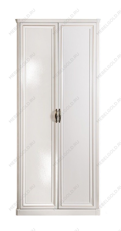 Шкаф Натали 2-дверный без зеркал белый глянец | изображение 1