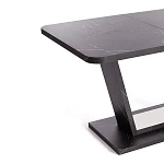 Стол обеденный VOX раздвижной, ЛДСП, 132-172x85x75,5 см, Мрамор черный/Белый | изображение 8