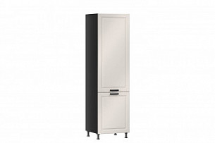 Шкаф кухонный для холодильника 600 Мокка (Чёрный/Кашмир)
