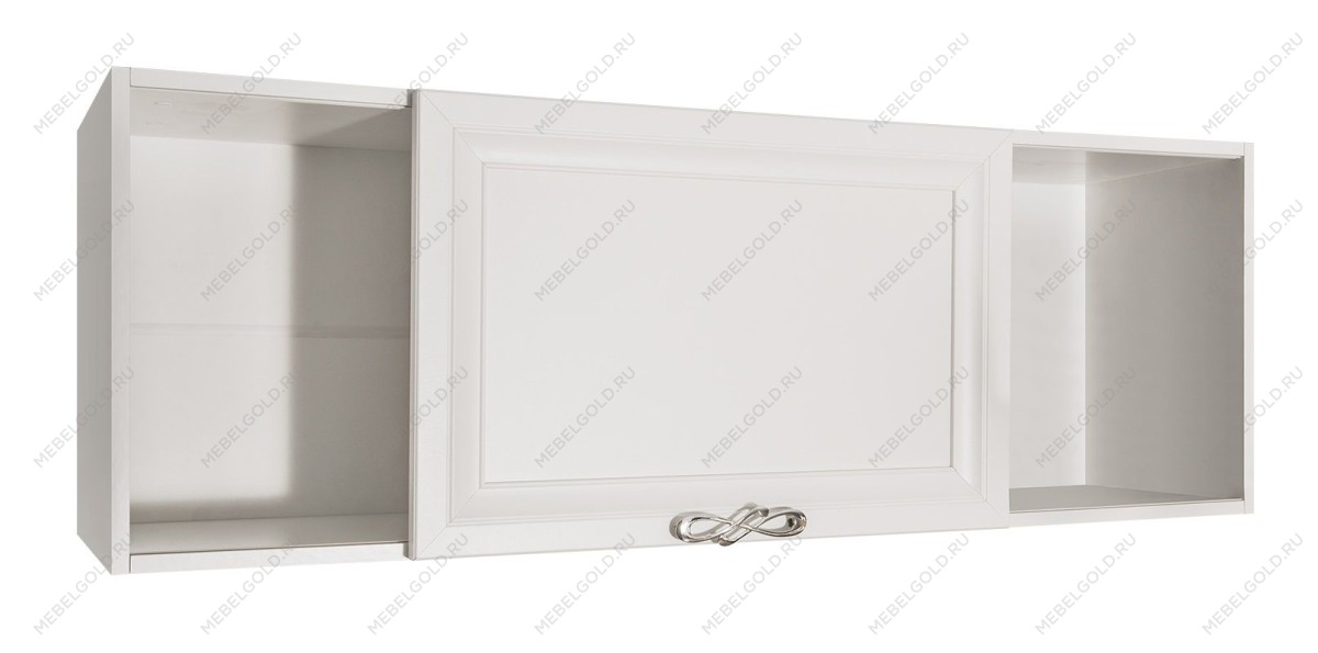 Полка навесная книжная Мишель белый матовый | изображение 1