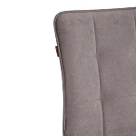 Стул обеденный Bari (2 шт. в упаковке), LT, велюр, серый/черный, 29, 41х55х89 см | изображение 8