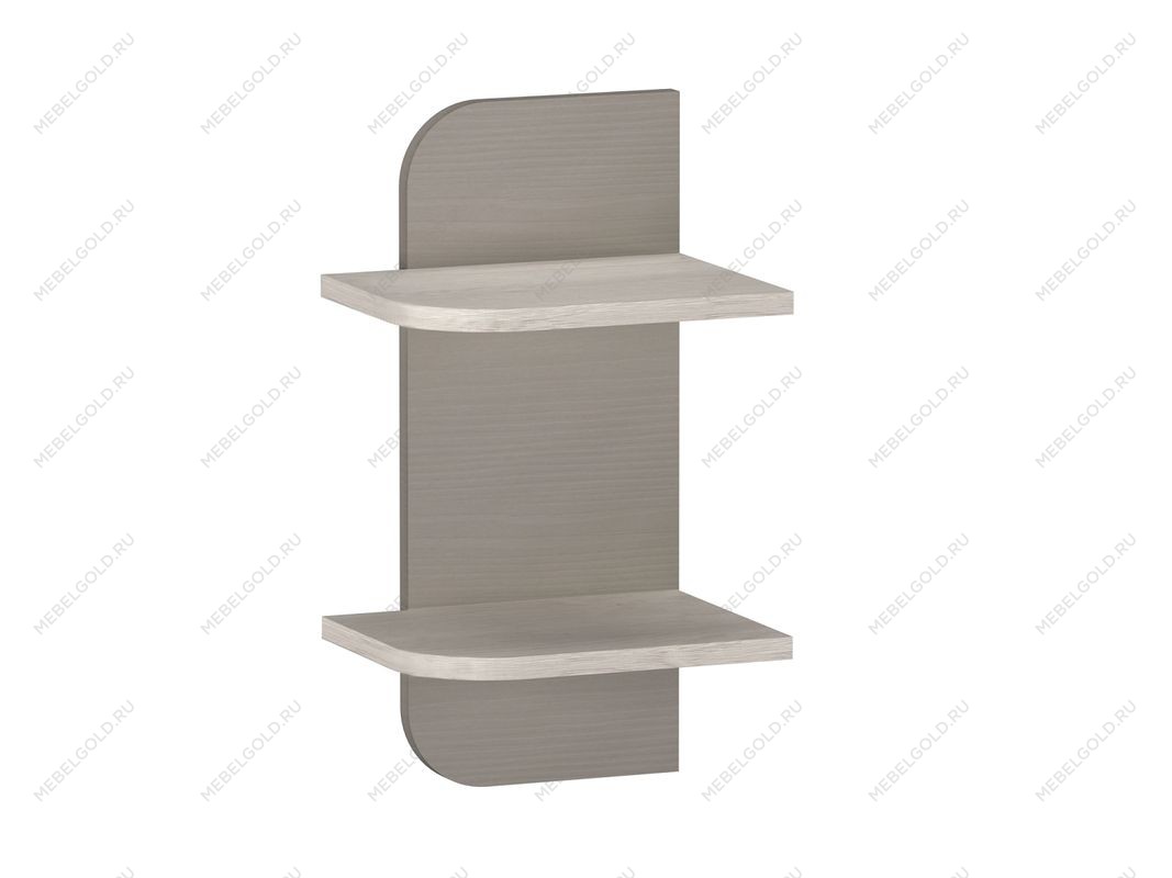 Полка навесная малая, Лацио (276*220*496) Серый камень, 30507