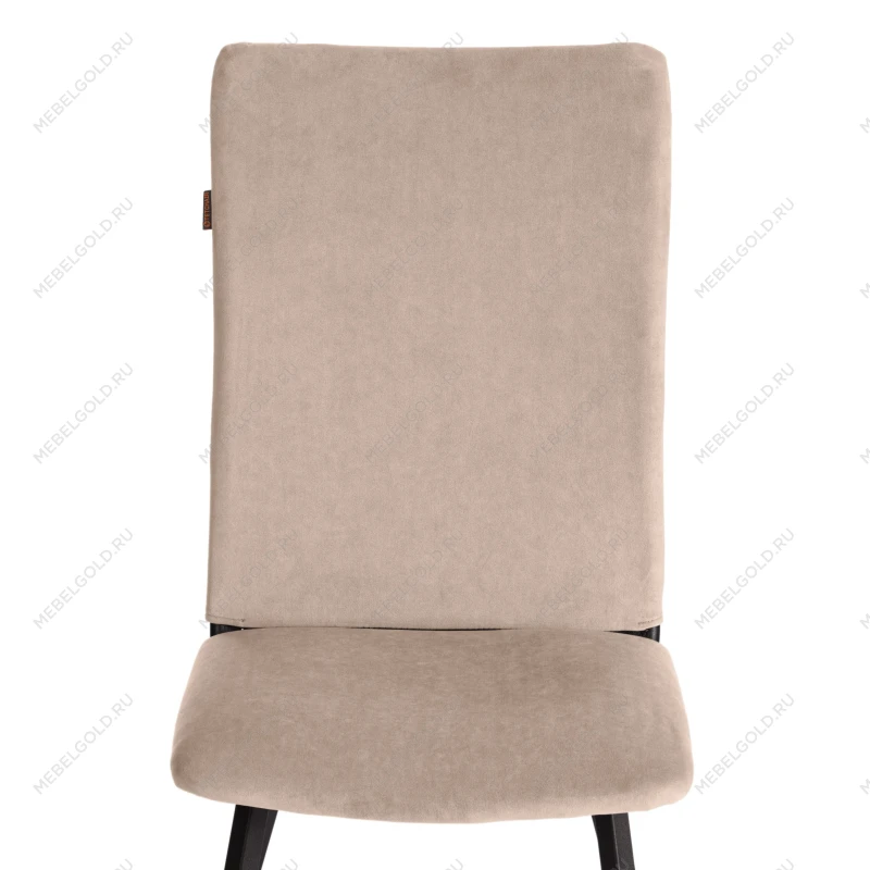 Стул обеденный La Rousse (2 шт. в упаковке), NEW, велюр, бежевый/черный, 7, 45х55х93 см | изображение 5