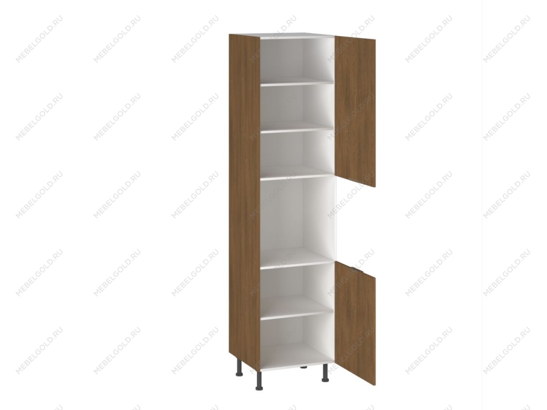 Шкаф-пенал 960 ПГ-60 бок левый ЛДСП Каселла, Фьюжн (600*566*2456) Дуб Каселла коричневый, 27186 | изображение 1