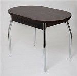 Стол Универсальный (ЛДСП 32 мм/Венге/ноги хром Элегант) | изображение 1