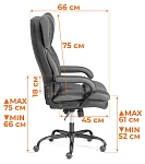 Кресло Duke metal BL, ткань, серый, KUB 05/TW-12 | изображение 14