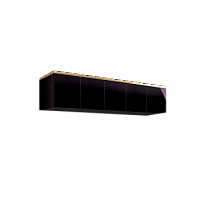Антресоль для 5-х дверного шкафа Римини СОЛО (Черный/золото) РМАН-1(5)