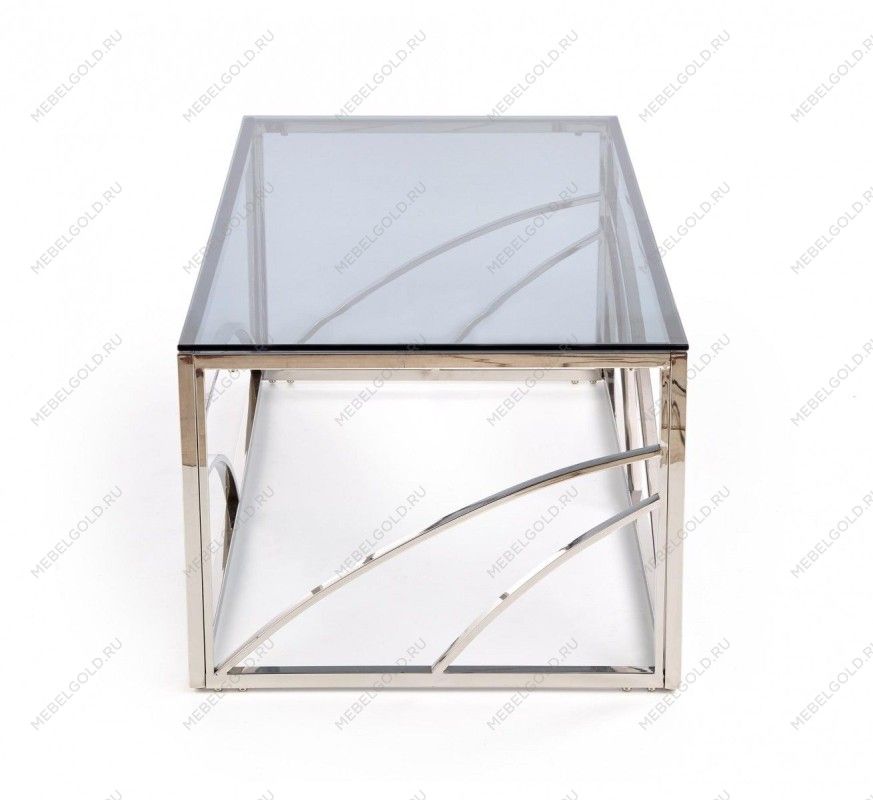 Стол журнальный Halmar UNIVERSE (дымчатый/серебристый) | изображение 1