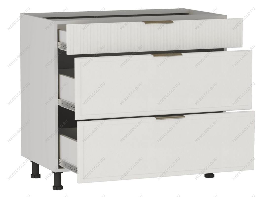 Стол с ящиками СЯ-90 (140/284), Берта (900*528*820) Экокожа Белый, 25326 | изображение 1