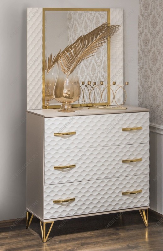 Зеркало Лара ППУ белый глянец | изображение 2