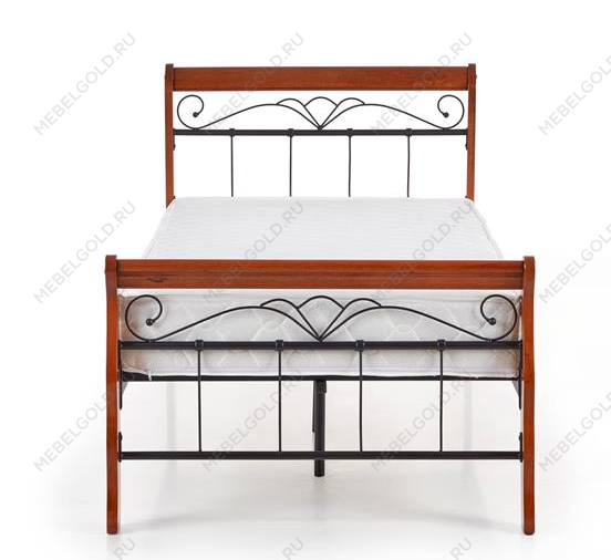 Кровать Halmar VERONICA 90 (черешня античная/черный) | изображение 1