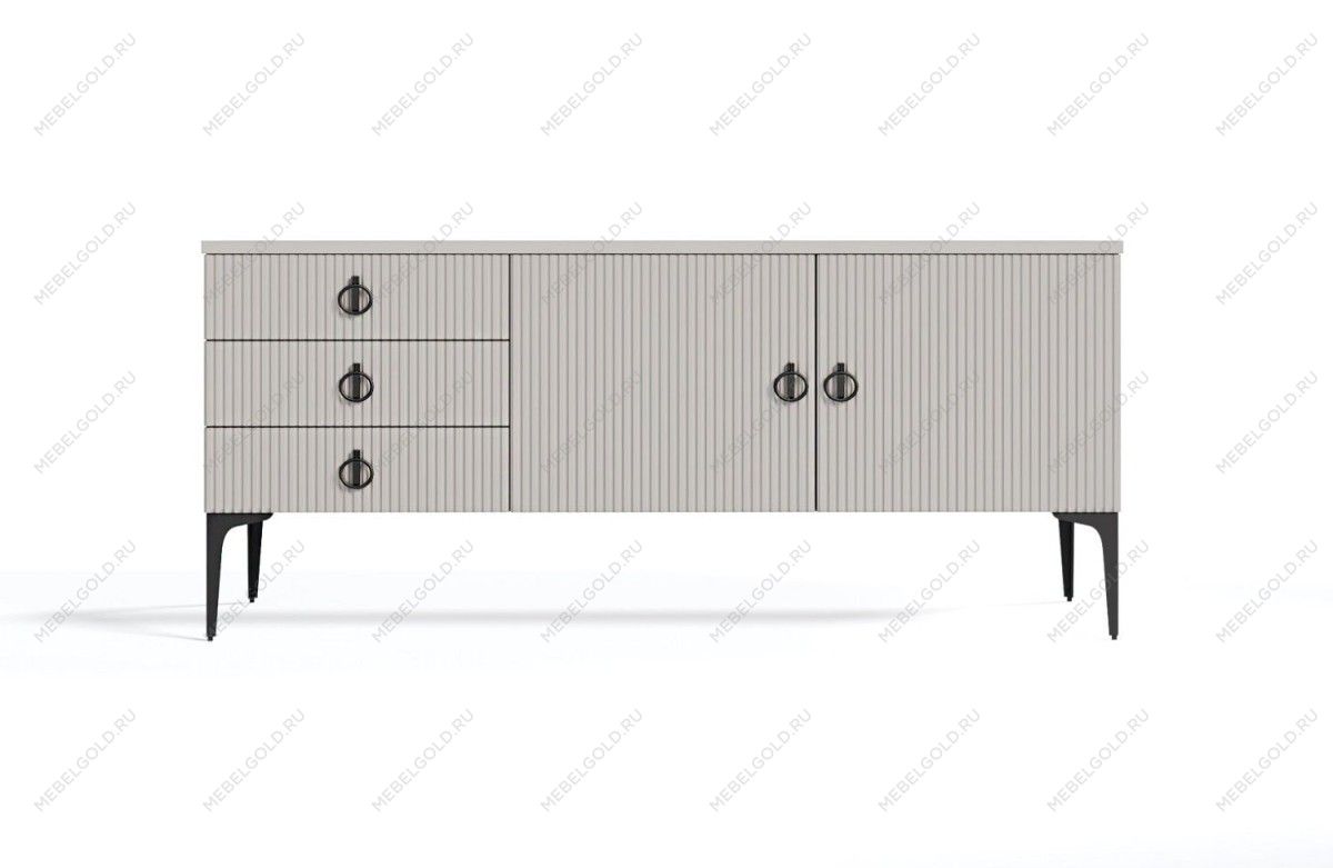 Тумба Стелла светло серый камень