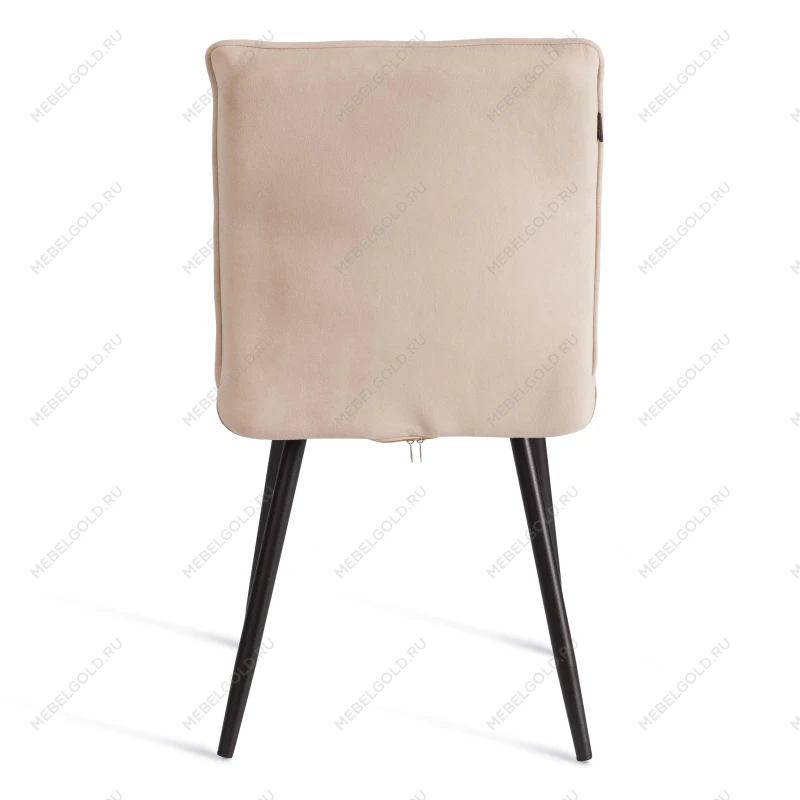 Стул обеденный Sweet, LT, флок, бежевый/черный, 7, 41х55х88 см | изображение 3