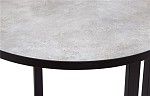 Стол круглый Лофт Зиг-Заг (ЛДСП 32 мм /Мрамор сетте 1468/ кромка чёрная) | изображение 3