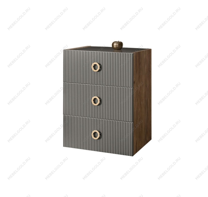 Комод Bogemia Woodline Fly Fi (Серый) (Lakobel/Золото) БМКМ-1