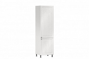 Шкаф кухонный для холодильника 600 Мокка (Белый/Дуб фактурный белый)