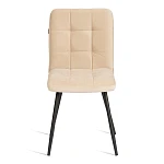 Стул обеденный Medeo, велюр, 47х56х89, молочный/черный, (Porsche 2) | изображение 4