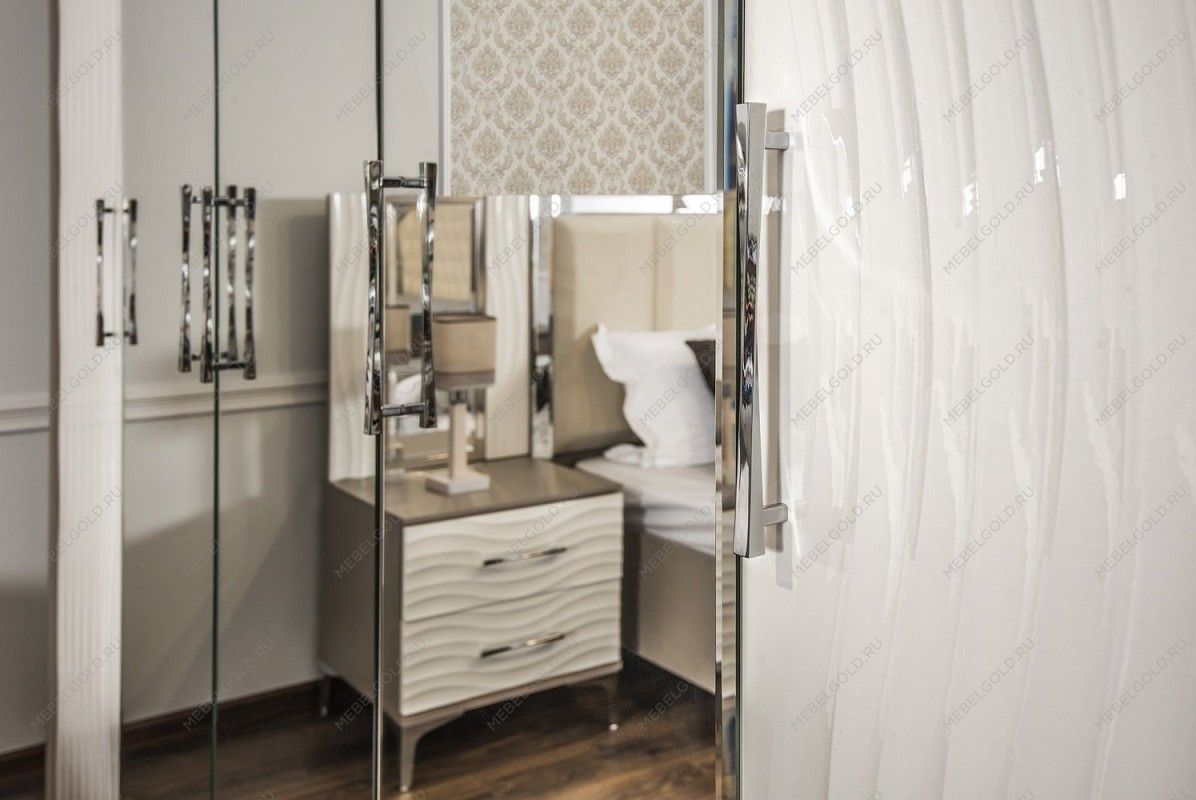 м. Марьина Роща - Зеркало Гравита для прикроватной тумбы белый глянец | изображение 5