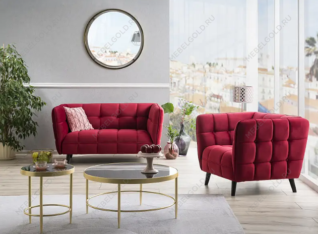 Стол журнальный SIGNAL MYSTIC B (черный/золотой мат) | изображение 2