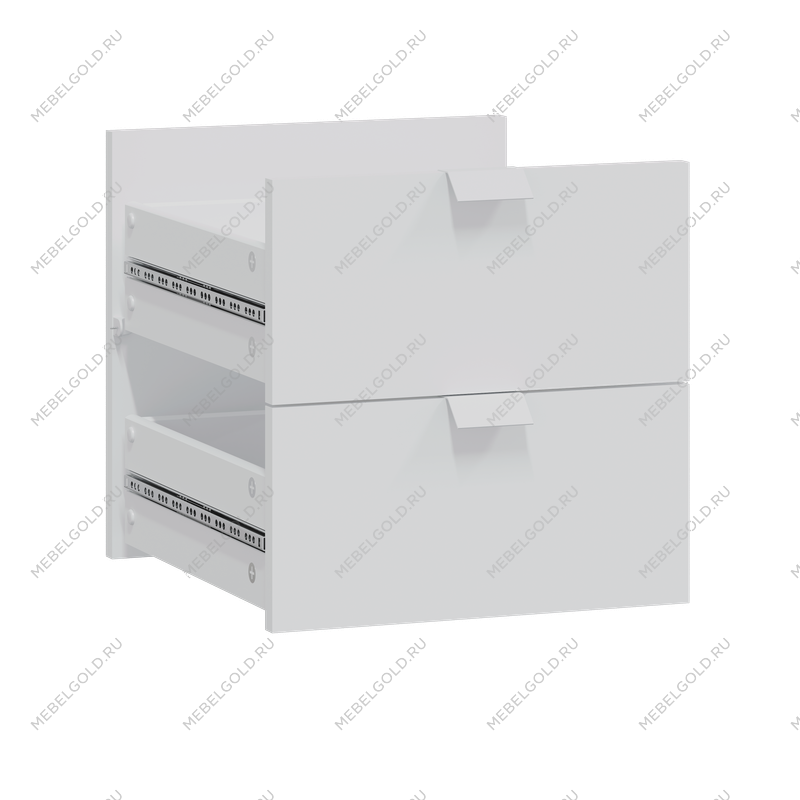 КАЛЛАКС / ФОРА Комплект двух выдвижных ящиков ИКЕА / IKEA 4.2, ДСП, цвет белый