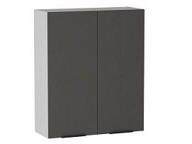 Шкаф 960 2-х дверный ШГ-80, Ватель (800*316*960) Экокожа Серый, 24563