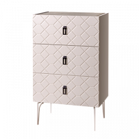 Лобня - Комод Bogemia-Farfalle (Слоновая кость) (Lakobel/Черный) БМКМ-1(Fa)